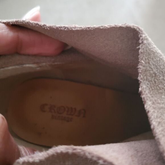 Crown Vintage Booties Women's Size 8M Brown Suede Darcie Slouch High Ankle Boots - Picture 6 of 9